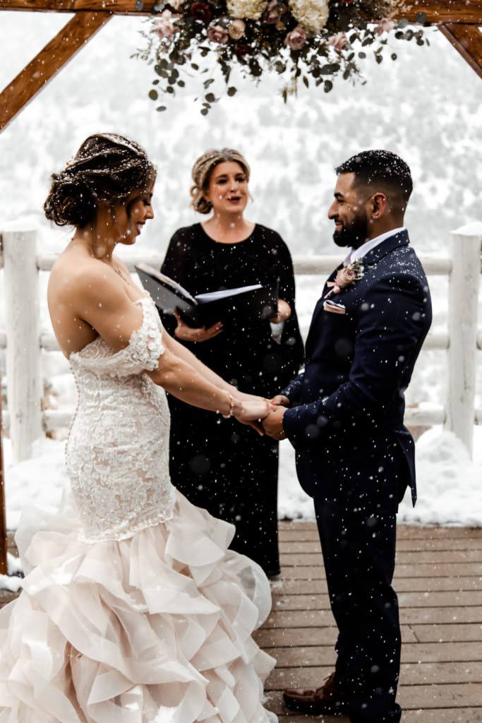 couple photographed during elopement