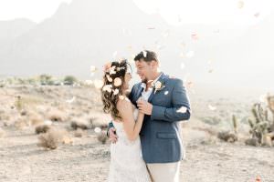 couple celebrating their elopement