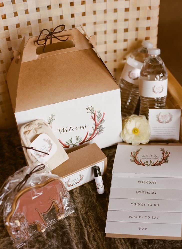 small wedding welcome package example
