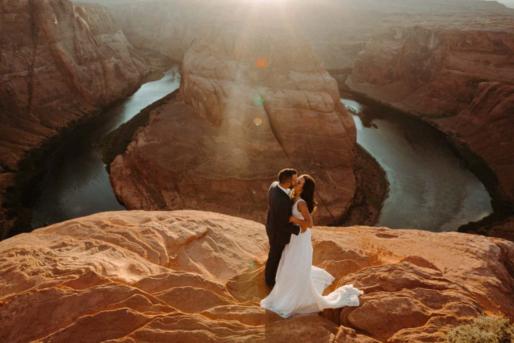 Horseshoe Bend Arizona Wedding Picture