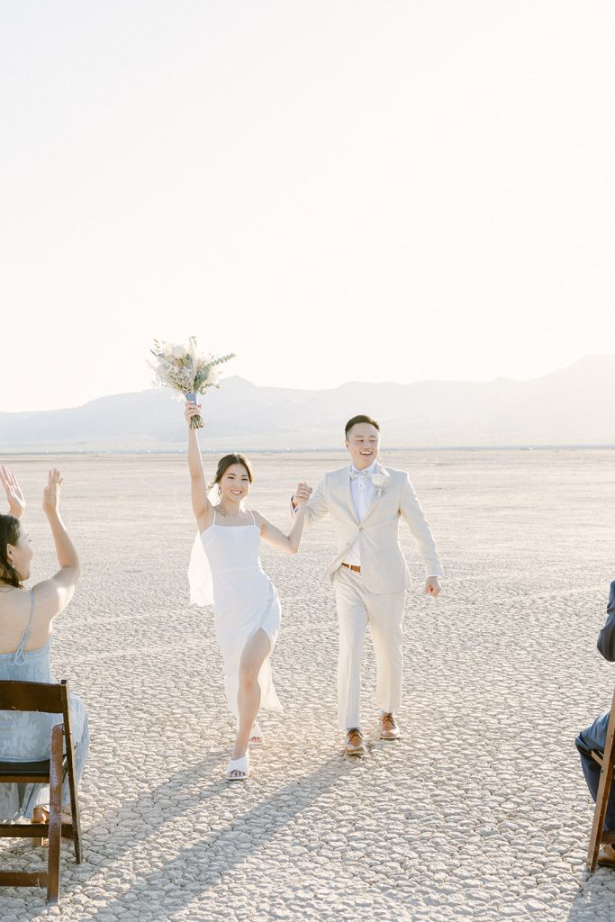 dry lake bed wedding 